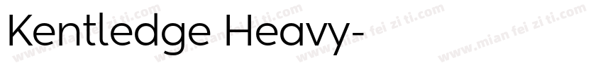 Kentledge Heavy字体转换